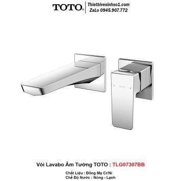 Vòi Lavabo Âm Tường TOTO TLG07307BB