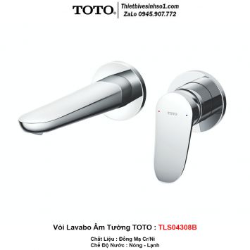 Vòi Lavabo Âm Tường TOTO TLS04308B