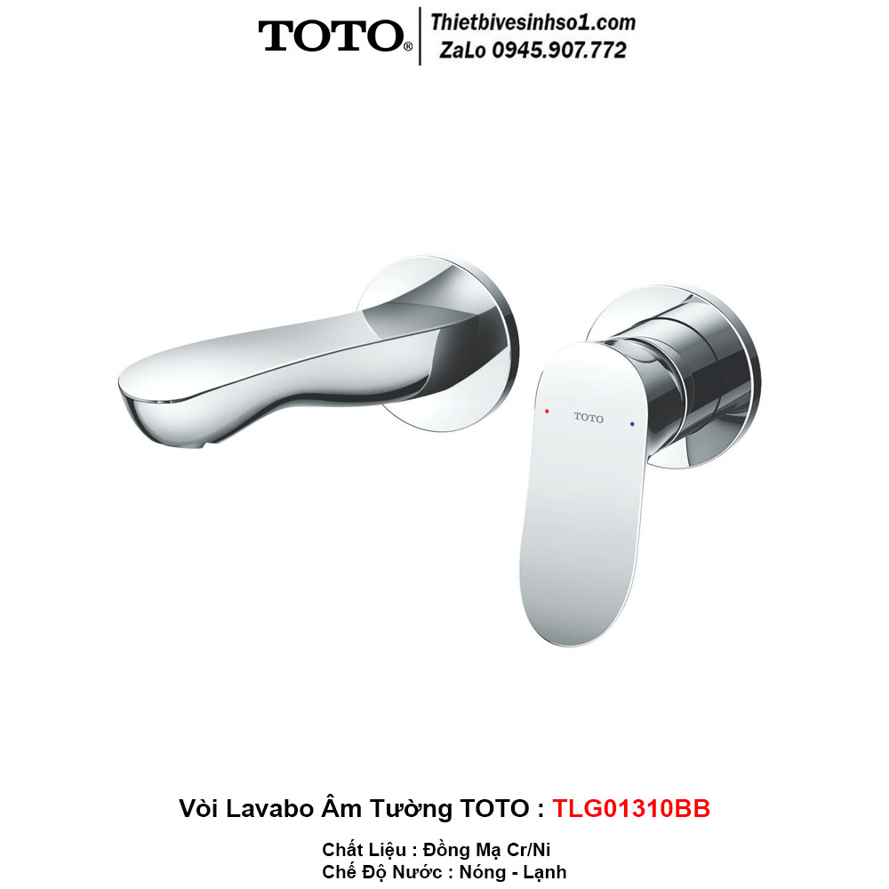 Vòi Lavabo Âm Tường TOTO TLG01310BB