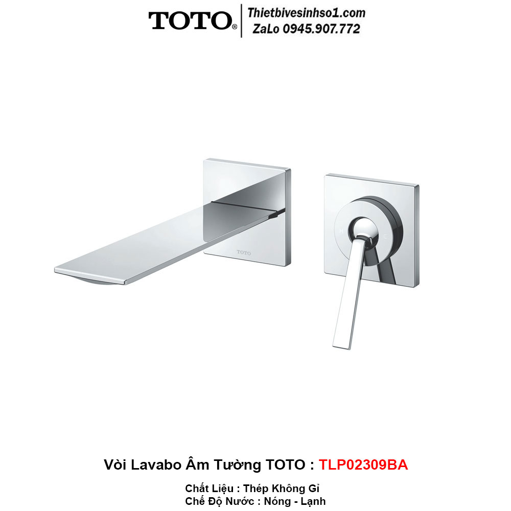 Vòi Lavabo Âm Tường TOTO TLP02309BA