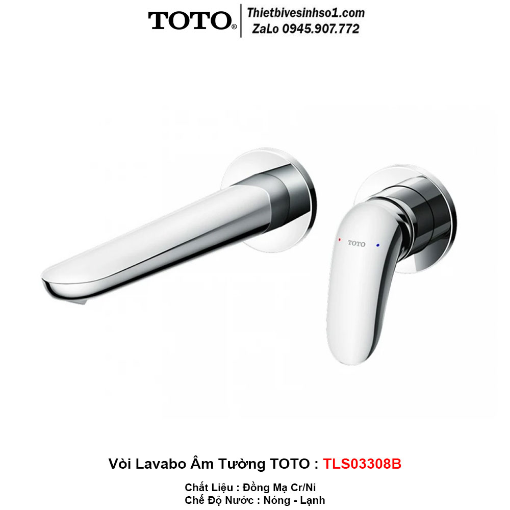 Vòi Lavabo Âm Tường TOTO TLS03308B