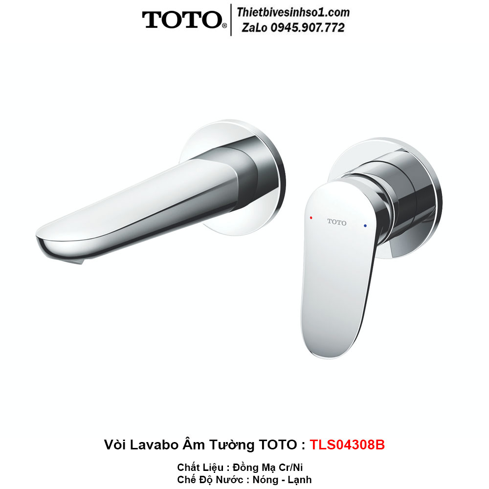 Vòi Lavabo Âm Tường TOTO TLS04308B