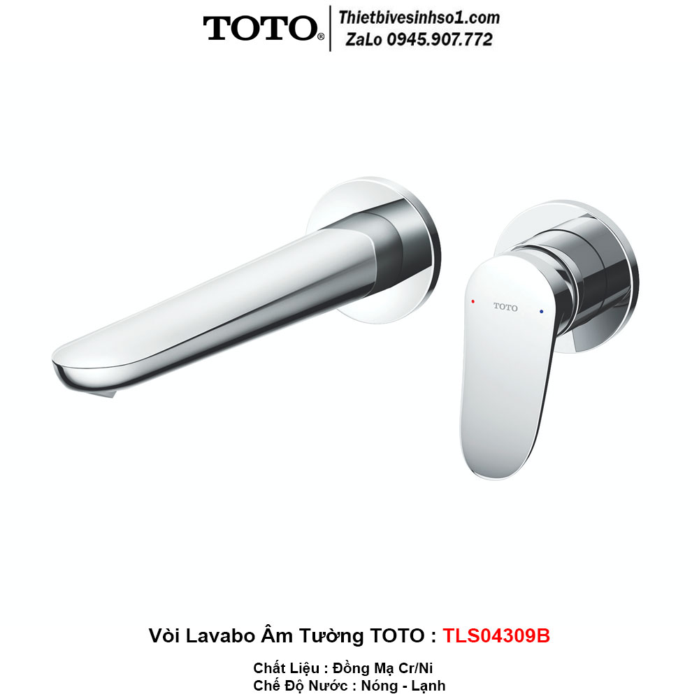 Vòi Lavabo Âm Tường TOTO TLS04309B