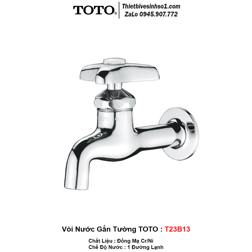 Vòi Nước Gắn Tường TOTO T23B13