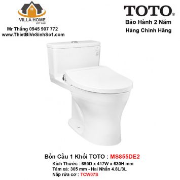 Bồn Cầu 1 Khối TOTO MS855DE2