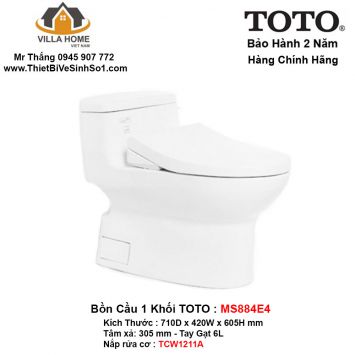 Bồn Cầu 1 Khối TOTO MS884E4