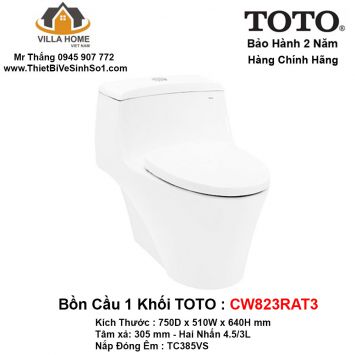 Bồn Cầu 1 Khối TOTO CW823RAT3