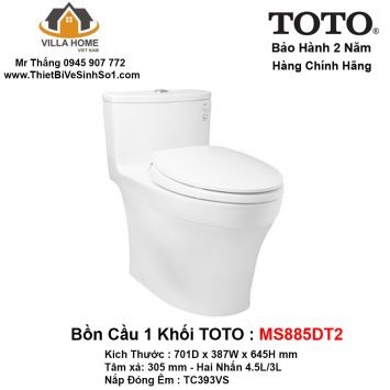 Bồn Cầu 1 Khối TOTO MS885DT2