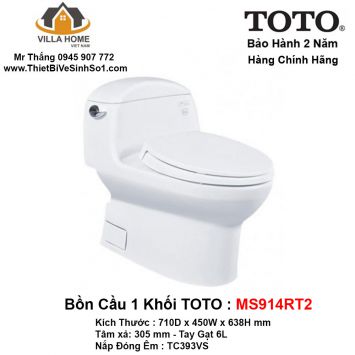 Bồn Cầu 1 Khối TOTO MS914RT2