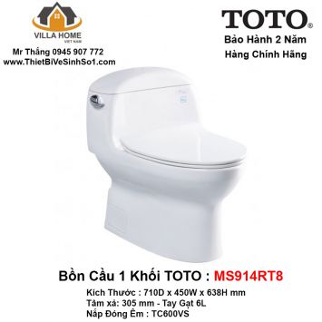 Bồn Cầu 1 Khối TOTO MS914RT8