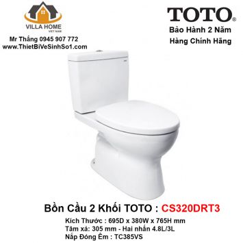 Bồn Cầu 2 Khối TOTO CS320DRT3