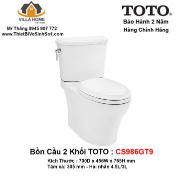 Bồn Cầu 2 Khối TOTO CS986GT9