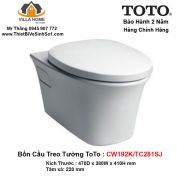 Bồn Cầu Treo Tường TOTO CW192K-TC281SJ