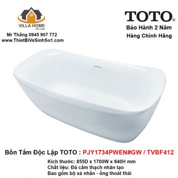 Bồn Tắm TOTO PJY1734PWEN#GW-TVBF412