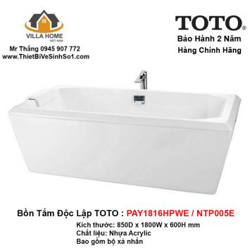 Bồn Tắm TOTO PAY1816HPWE-NTP005E