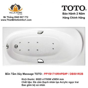 Bồn Tắm TOTO PPYB1710RHPE#P-DB501R2B