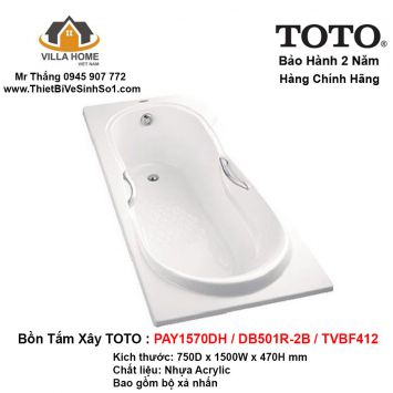 Bồn Tắm TOTO PAY1570DH-DB501R-2B-TVBF412