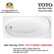 Bồn Tắm TOTO PPY1710PE#P-DB501R2B