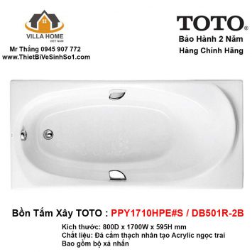 Bồn Tắm TOTO PPY1710HPE#S-DB501R-2B