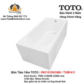 Bồn Tắm TOTO PAY1515VC#W-TVBF411