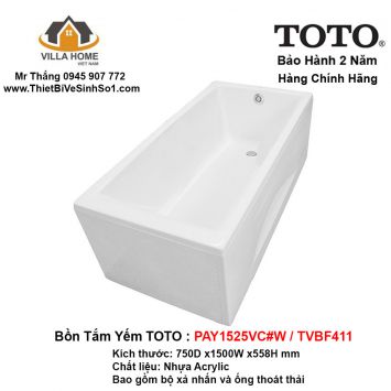 Bồn Tắm TOTO PAY1525VC#W-TVBF411