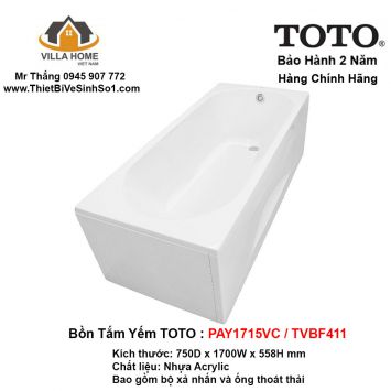Bồn Tắm TOTO PAY1715VC-TVBF411