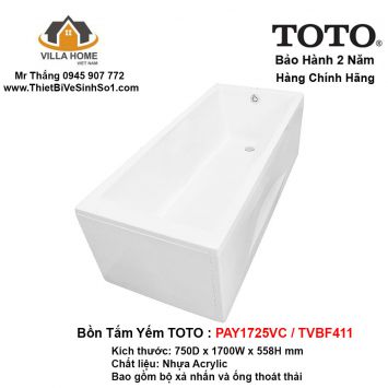 Bồn Tắm TOTO PAY1725VC-TVBF411