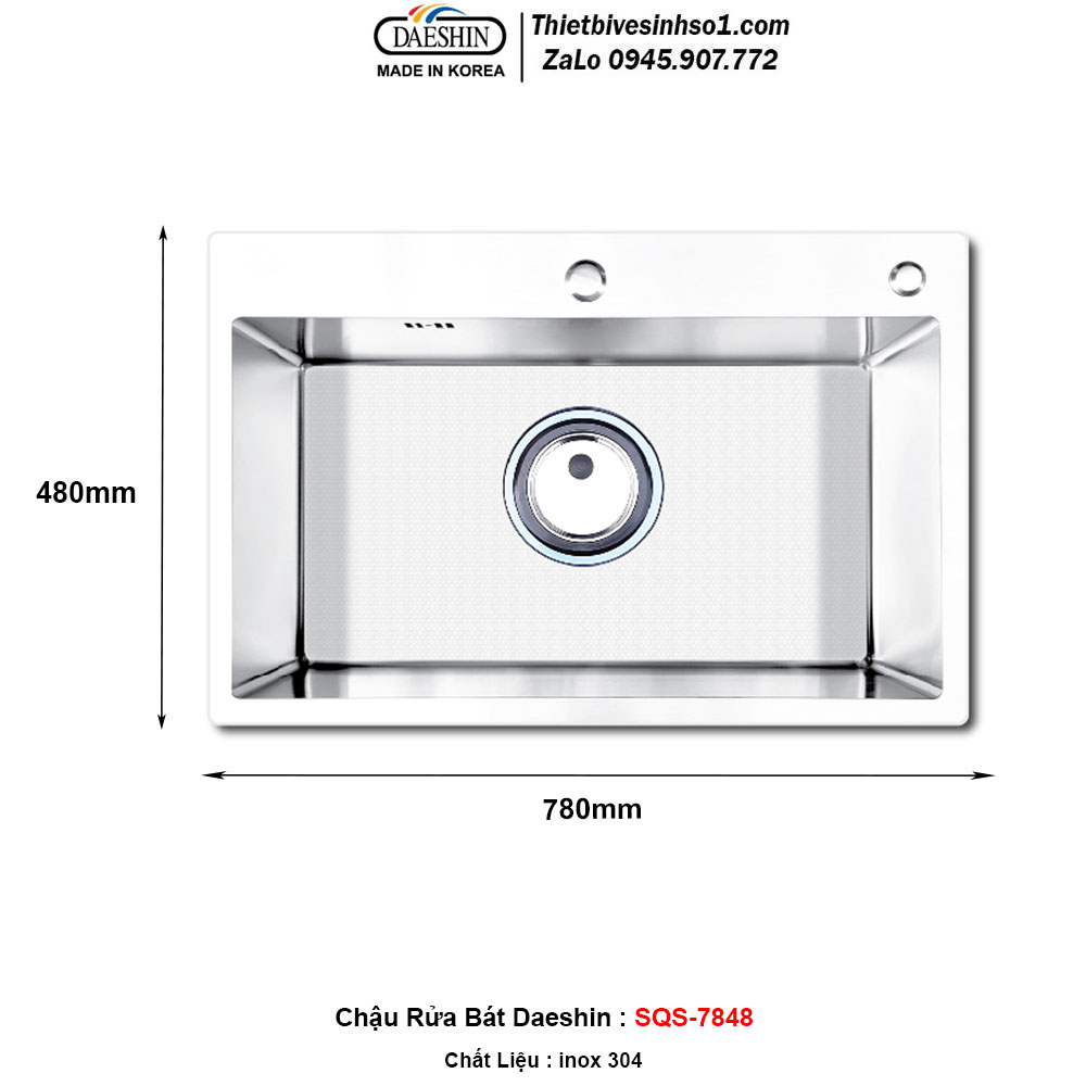 Chậu Rửa Bát Daeshin SQS-7848
