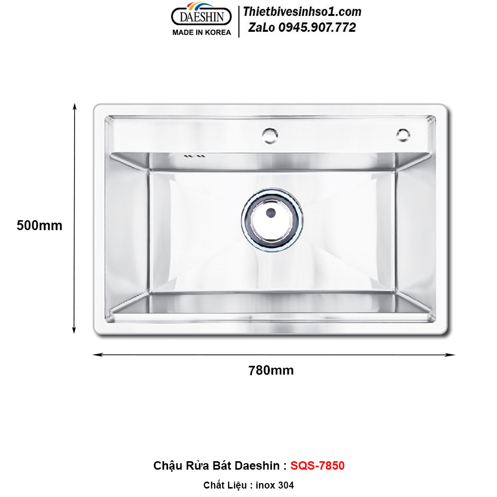 Chậu Rửa Bát Daeshin SQS-7850