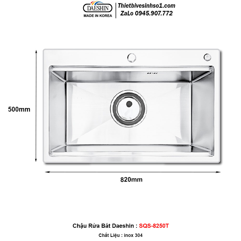 Chậu Rửa Bát Daeshin SQS-8250T