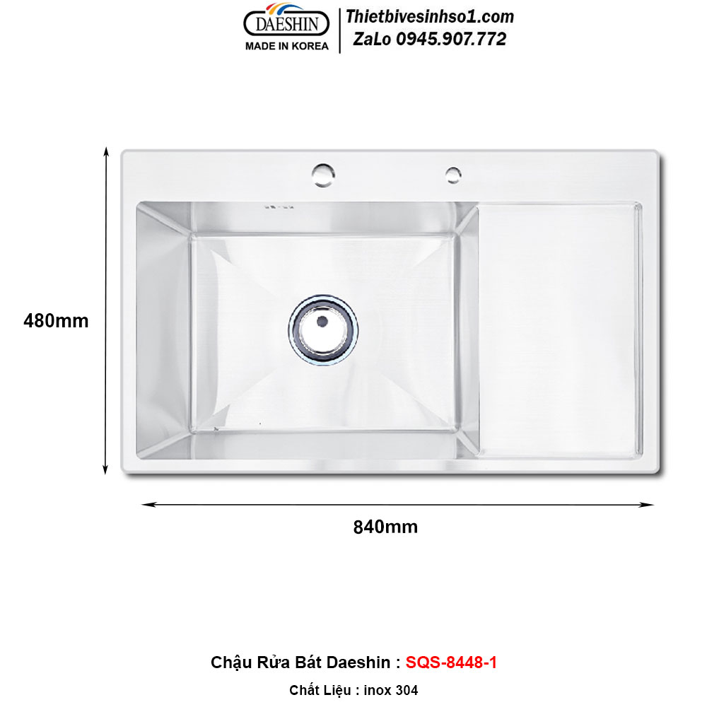 Chậu Rửa Bát Daeshin SQS-8448-1