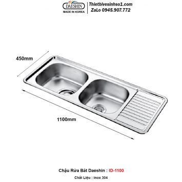 Chậu Rửa Bát Daeshin ID-1100