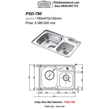 Chậu Rửa Bát Daeshin PSD-780