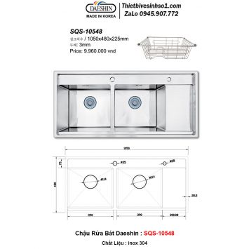 Chậu Rửa Bát Daeshin SQS-10548