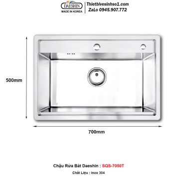 Chậu Rửa Bát Daeshin SQS-7050T