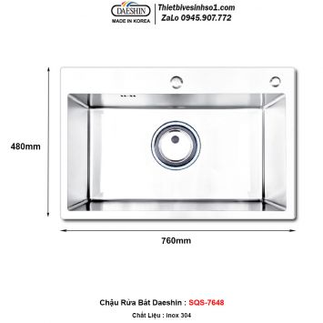 Chậu Rửa Bát Daeshin SQS-7648