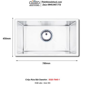 Chậu Rửa Bát Daeshin SQS-7845-1