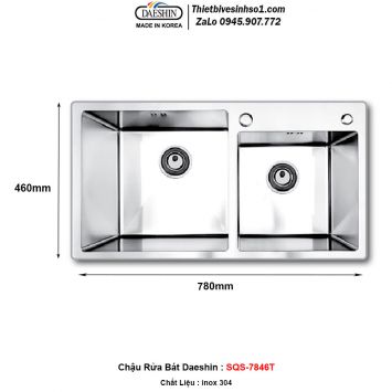 Chậu Rửa Bát Daeshin SQS-7846T