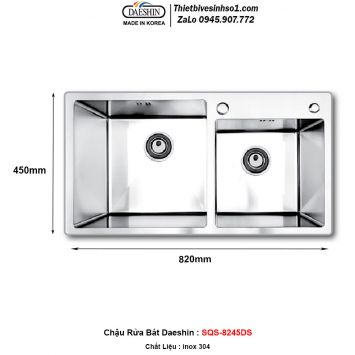 Chậu Rửa Bát Daeshin SQS-8245DS