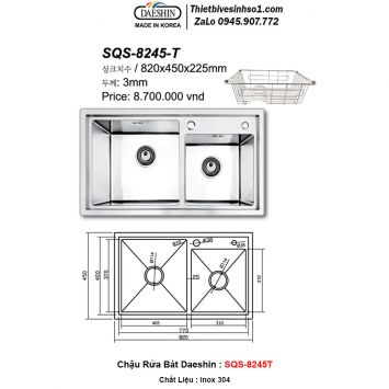 Chậu Rửa Bát Daeshin SQS-8245T
