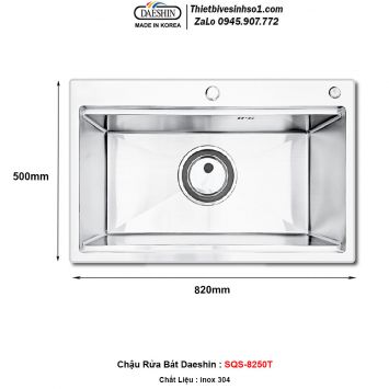 Chậu Rửa Bát Daeshin SQS-8250T