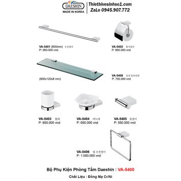 Bộ Phụ Kiện Phòng Tắm Daeshin VA-5400