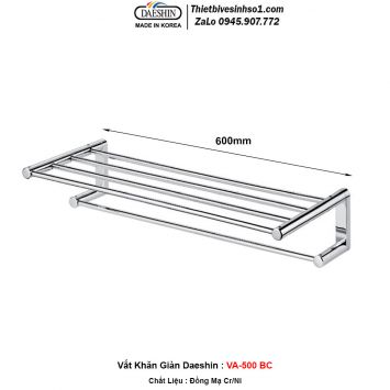Giá Treo Khăn 2 Tầng Daeshin VA-500-BC