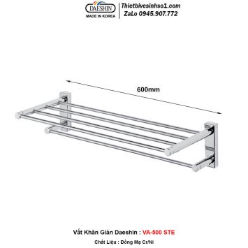 Giá Treo Khăn 2 Tầng Daeshin VA-500-STE