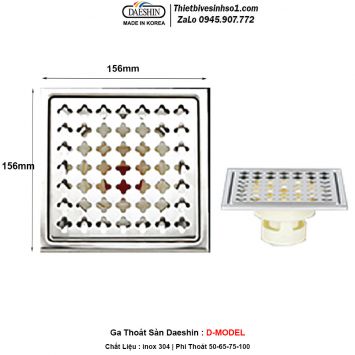 Phễu Thoát Sàn Daeshin D-MODEL