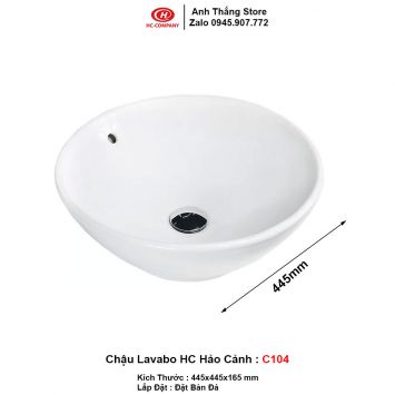 Chậu Lavabo Bàn Đá HC C104