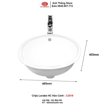 Chậu Lavabo Bàn Đá HC C2019