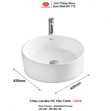 Chậu Lavabo Bàn Đá HC C414