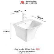 Chậu Lavabo Liền Chân HC C309