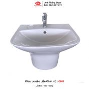 Chậu Lavabo Liền Chân HC C601